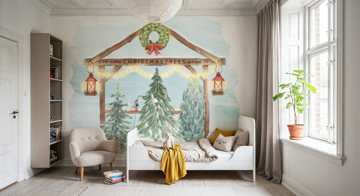 Winter Stroll I Mural Wallpaper - room preview 06