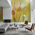 Watercolor Tulip Dream Mural Wallpaper - room preview 06