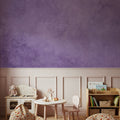 Subtle Plaster Wall, Aura Indigo Mural Wallpaper - room preview 06
