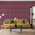 Samarkand Ferns, Rose Dust Mural Wallpaper - room preview 06