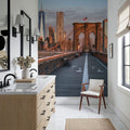 Brooklyn Bridge At Sunrise Mural Wallpaper - room preview 06
