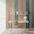 Smudged Stripes Mural Wallpaper - room preview 06