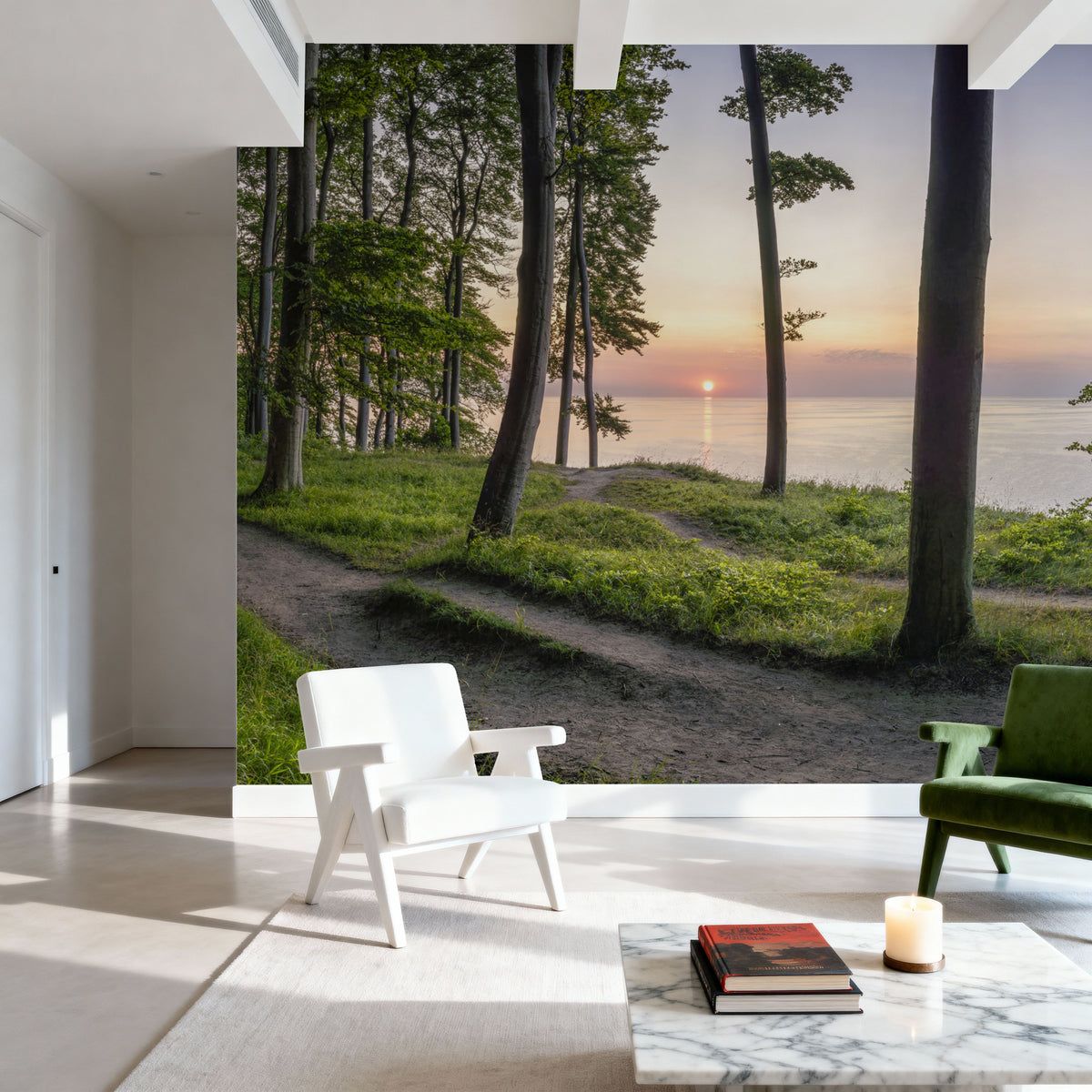 Trail Running Mural Wallpaper - room preview 06