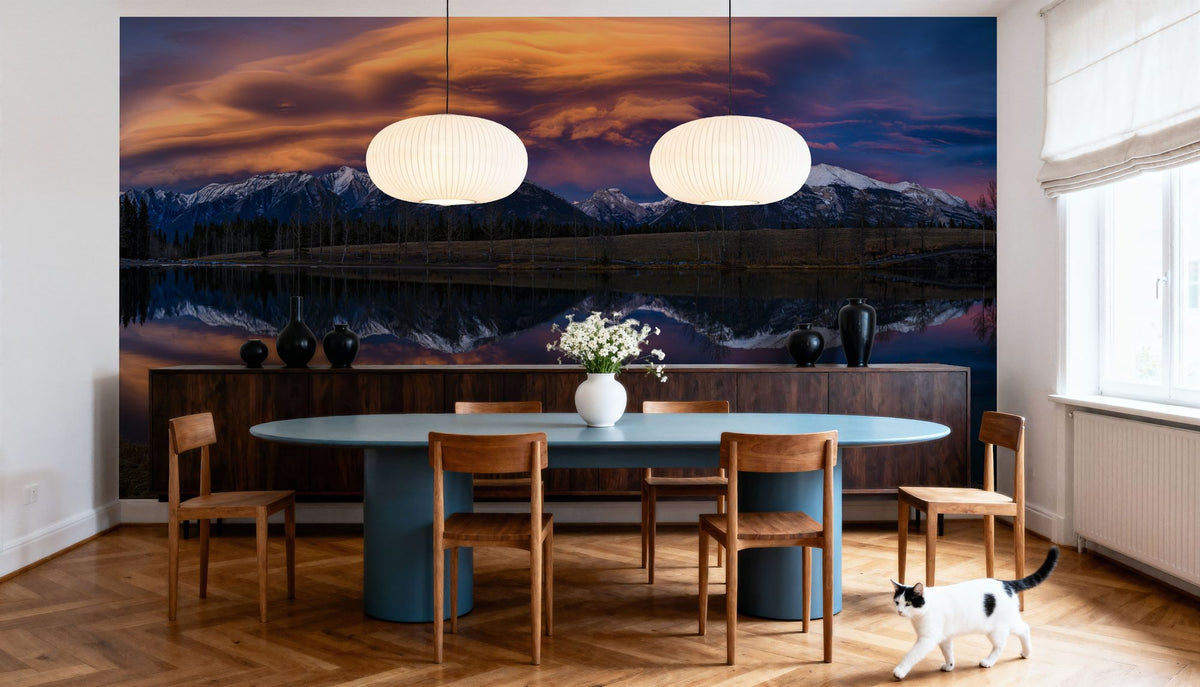 Chinook Clouds Mural Wallpaper - room preview 06