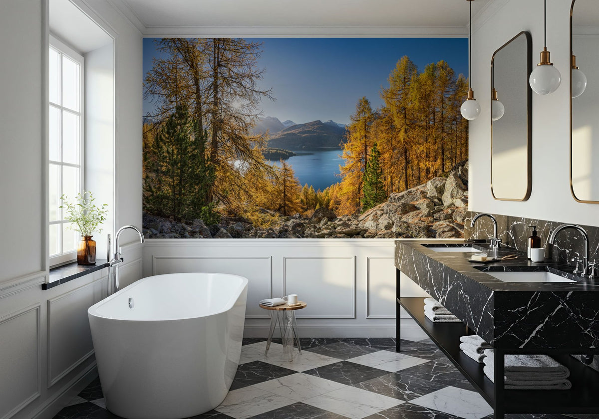 Silsersee Fall Mural Wallpaper - room preview 06
