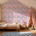 Rainbow Triangles Mural Wallpaper - room preview 06