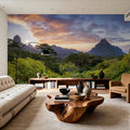 Sunset Over Moorea Island Mural Wallpaper - room preview 06