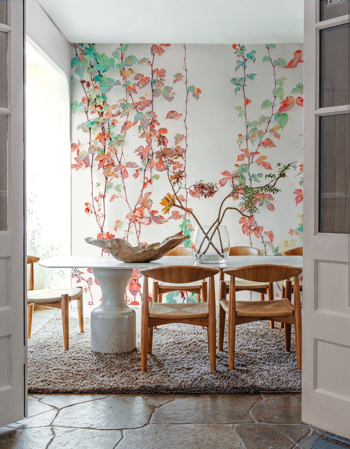 Creeper Leaves Mural Wallpaper - room preview 06