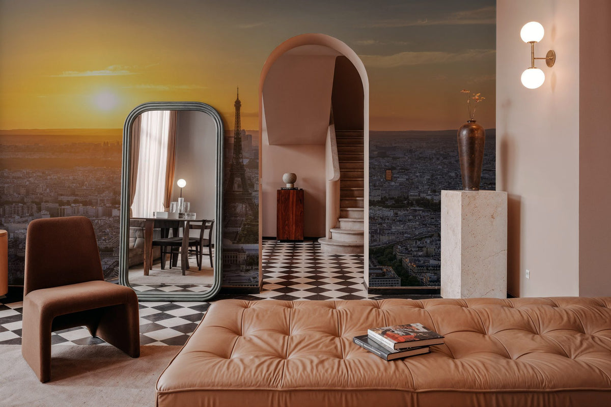 Paris Sunset Mural Wallpaper - room preview 06