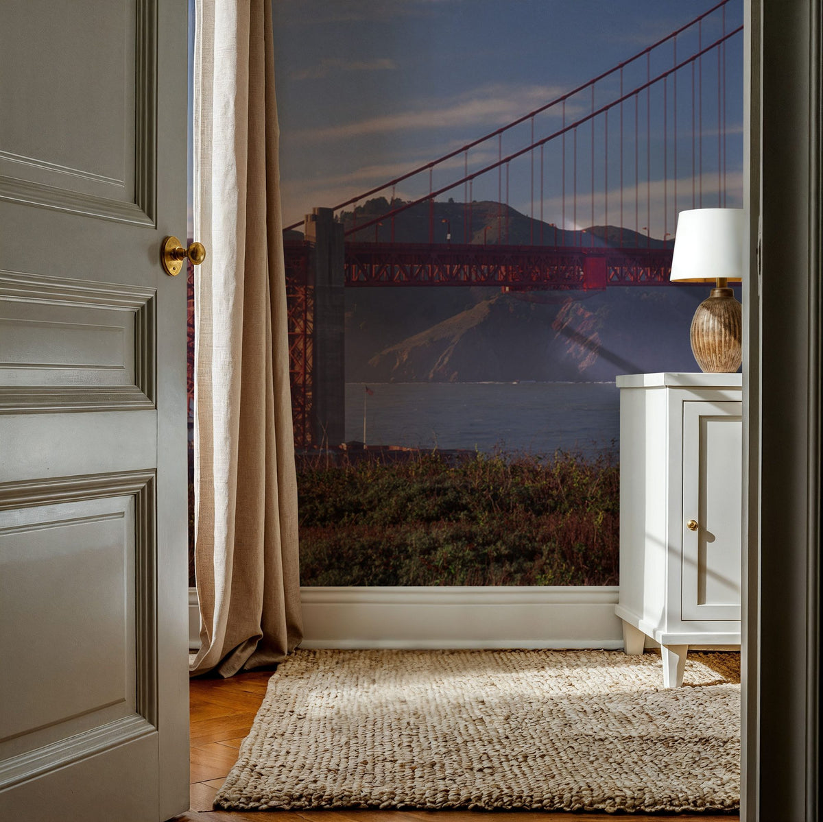 Bay Bridge Majesty Mural Wallpaper - room preview 06