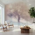 Winter Frost Tree Mural Wallpaper - room preview 06