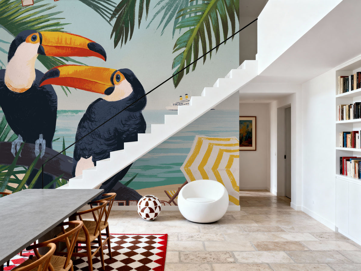 Welcome to Paradise II Mural Wallpaper - room preview 06