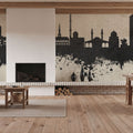Damascus Syria Skyline Concrete Mural Wallpaper - room preview 06