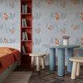 Lazy Paddle, Sky Blue Mural Wallpaper - room preview 06