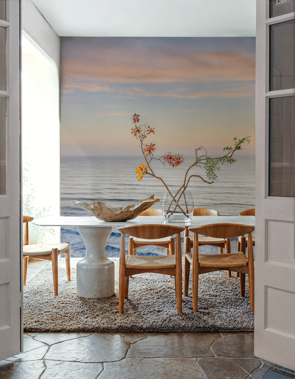 Sunset on Redwoods Coast I Mural Wallpaper - room preview 06
