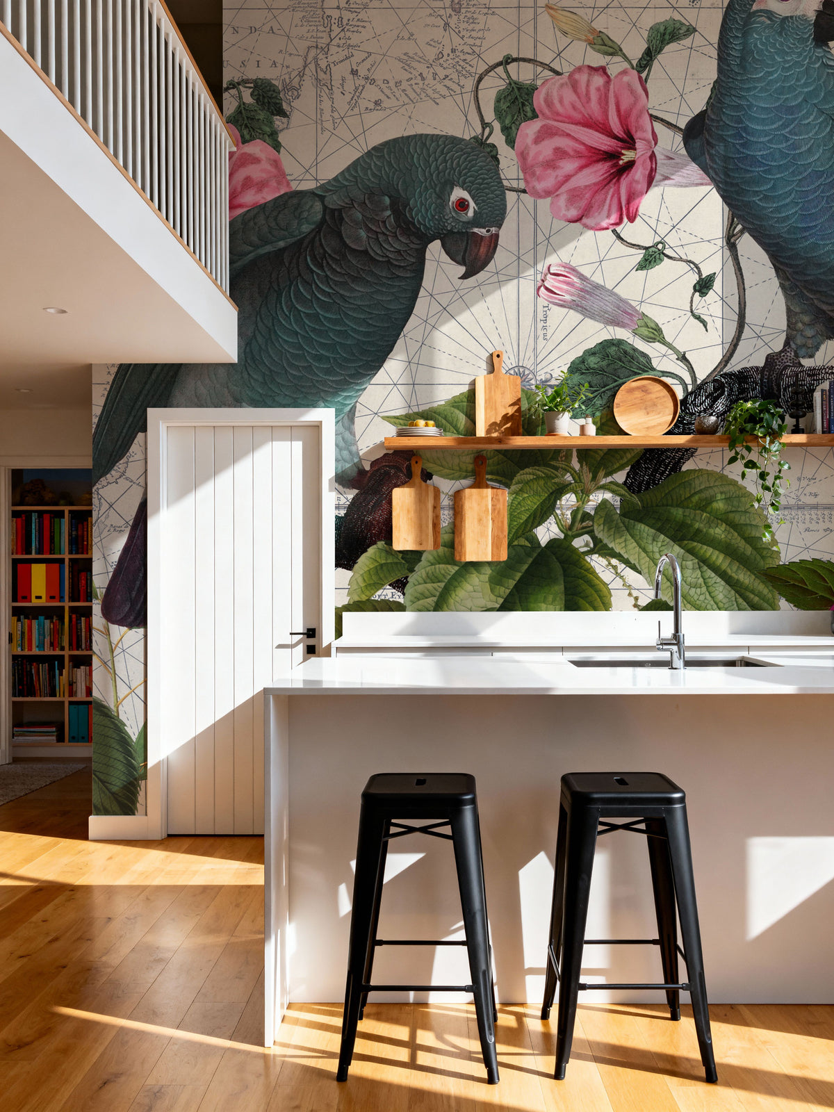 Parrots Nostalgic Journey Mural Wallpaper - room preview 06