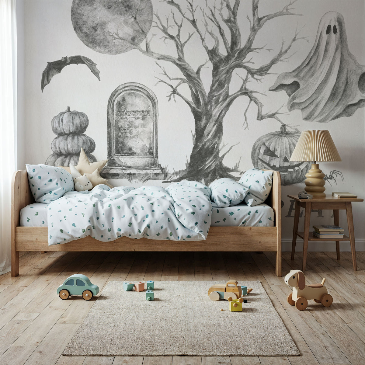 Spooky Halloween II Mural Wallpaper - room preview 06