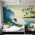 Surf Is Up Mural Wallpaper - room preview 06