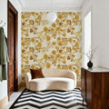Miracle Blossoms, Yellow Mural Wallpaper - room preview 06