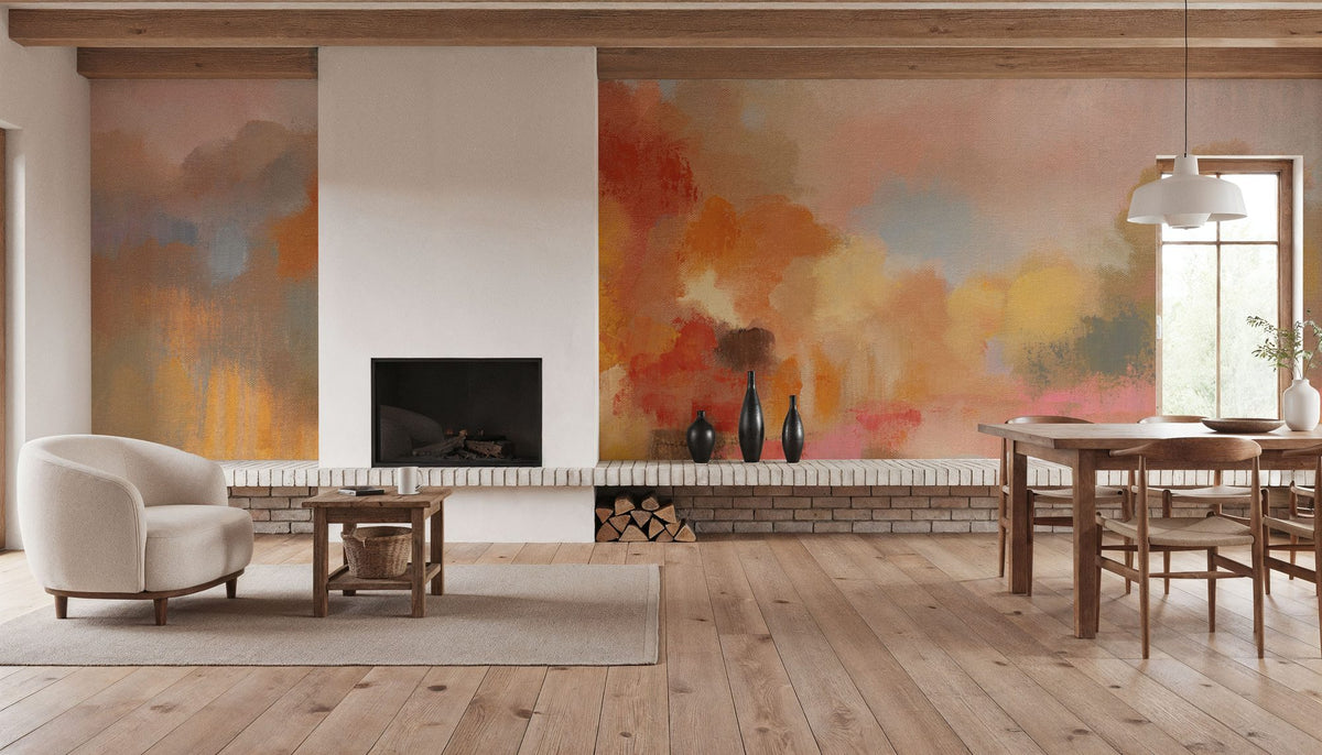 Fall Sunrise Mural Wallpaper - room preview 06