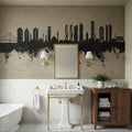 Izmir Turkey Skyline Concrete Mural Wallpaper - room preview 06