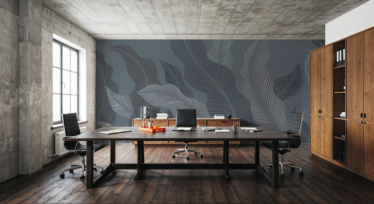 Foliage Flow, Cloudy Sky Mural Wallpaper - room preview 06