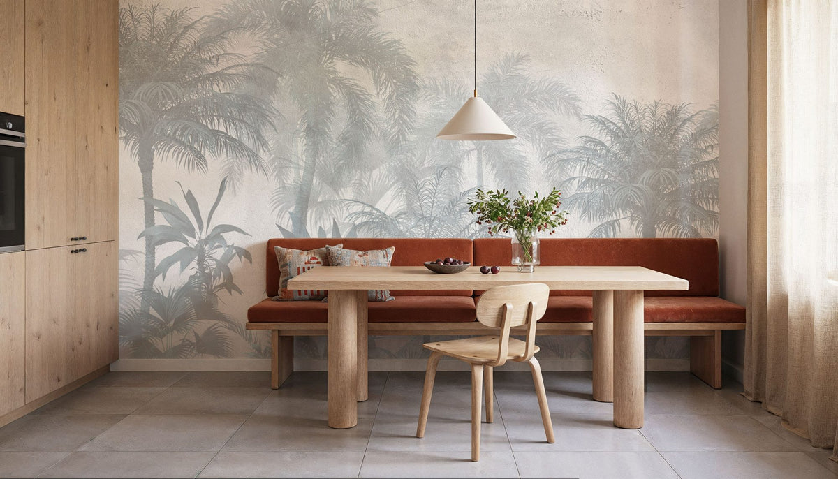 Swaying Palm Trees Mural Wallpaper - room preview 06
