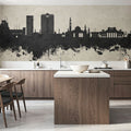 Muscat Oman Skyline Concrete Mural Wallpaper - room preview 06