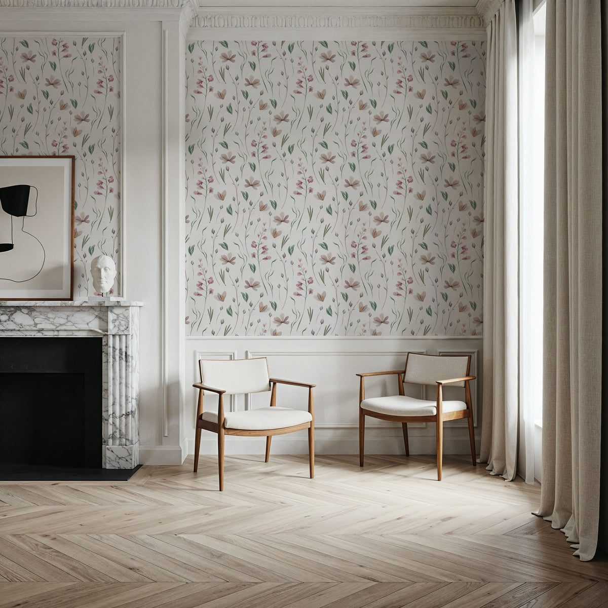 Flowers of Cedeira Mural Wallpaper - room preview 06