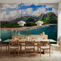 Na Pali Mountains Mural Wallpaper - room preview 06