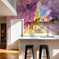 Spring Abstracts Florals I Mural Wallpaper - room preview 06