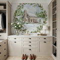 Holiday Vignette II Cabin Mural Wallpaper - room preview 06