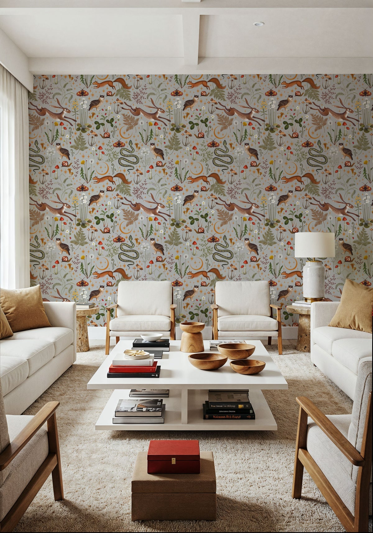 Fantasy Forest - Stone Mural Wallpaper - room preview 06