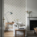 Nordic Flora Ivory, Cloud Mural Wallpaper - room preview 06