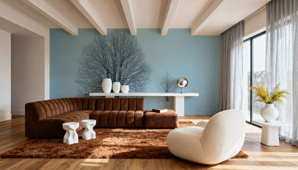 Snowy Trees Mural Wallpaper - room preview 06