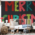 Holiday Wishes IV Mural Wallpaper - room preview 06