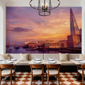 Metropolitan Sunset Orange Mural Wallpaper - room preview 06