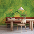 The Bucket of List Green Orange Mural Wallpaper - room preview 06