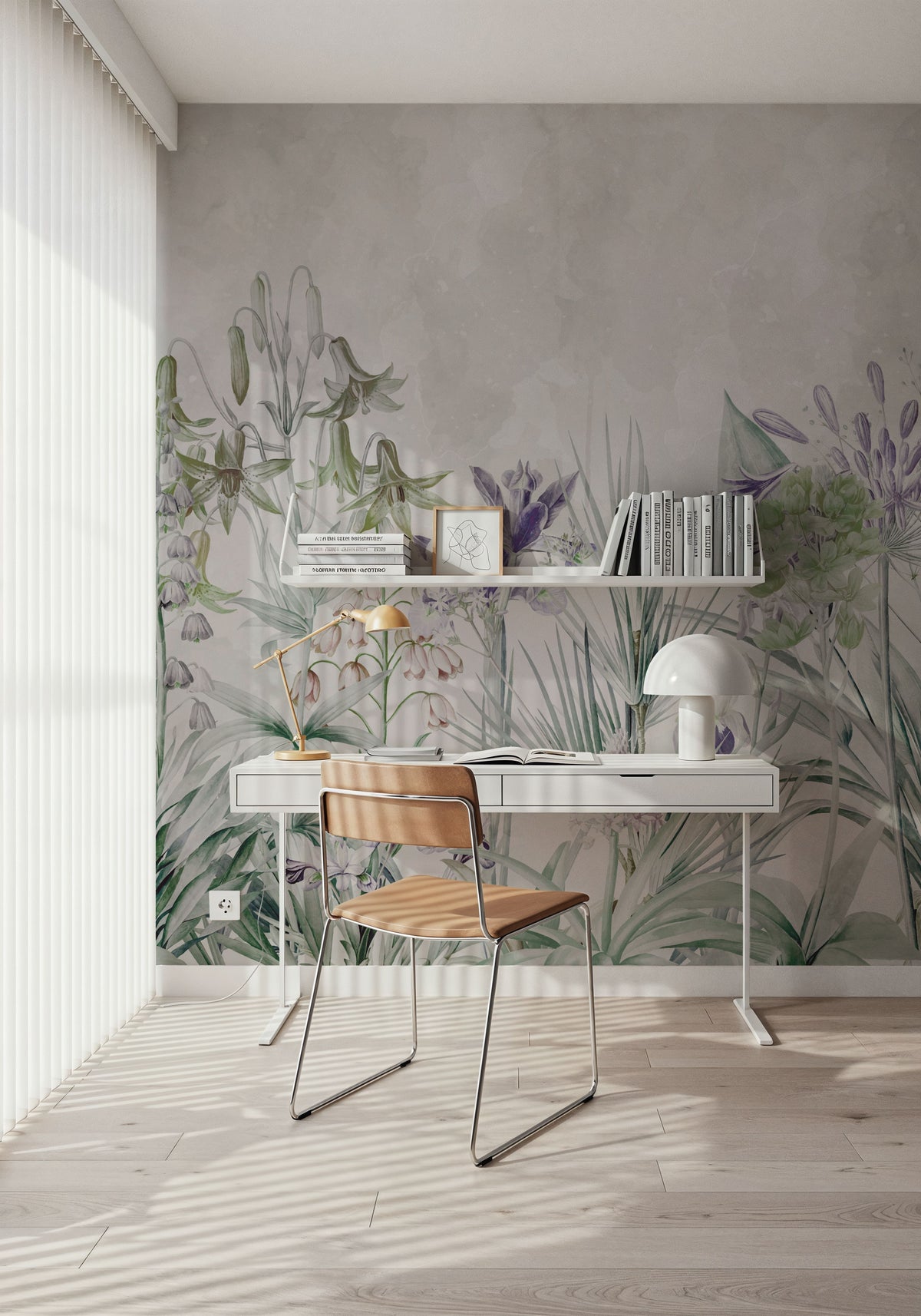 Field of Dreams Deep Purple Mural Wallpaper - room preview 06