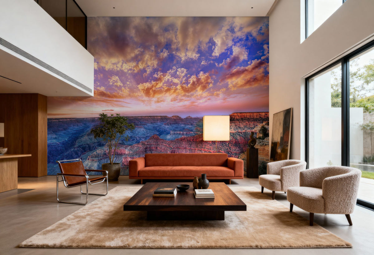 Grand Canyon Sunset Sparkling Mural Wallpaper - room preview 06