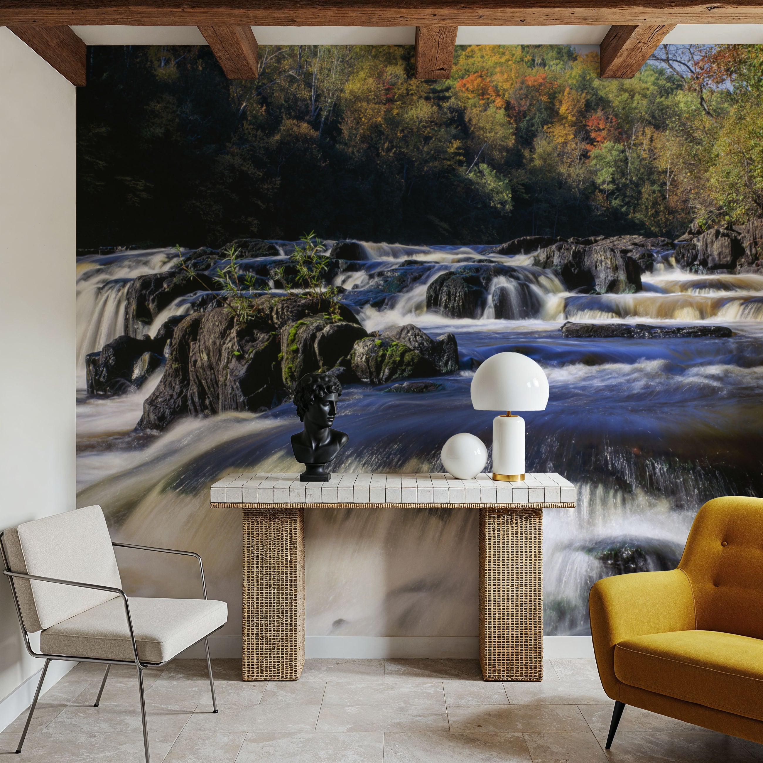 Autumn Cascade Mural Wallpaper