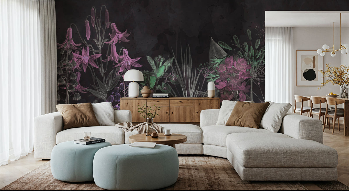 Field of Dreams Dark Bright Green Mural Wallpaper - room preview 06