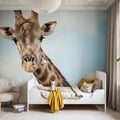 Giraffe Portrait I Mural Wallpaper - room preview 06