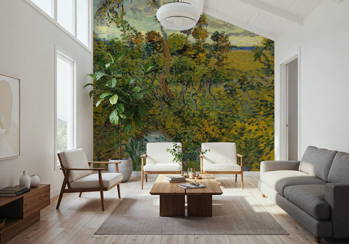 Sunset At Montmajour Mural Wallpaper - room preview 06