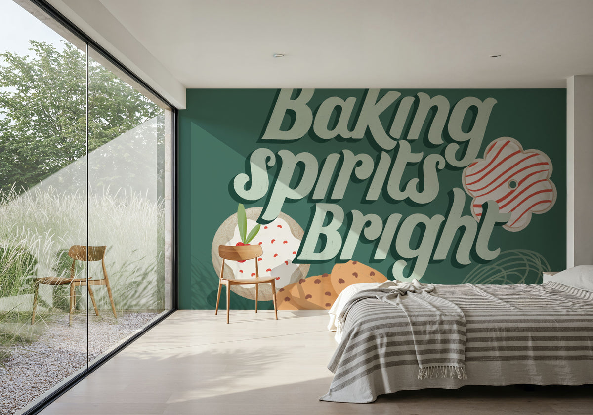 Home For the Holidays III Mural Wallpaper - room preview 06
