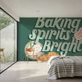 Home For the Holidays III Mural Wallpaper - room preview 06