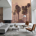 LA Palm Trees Mural Wallpaper - room preview 06