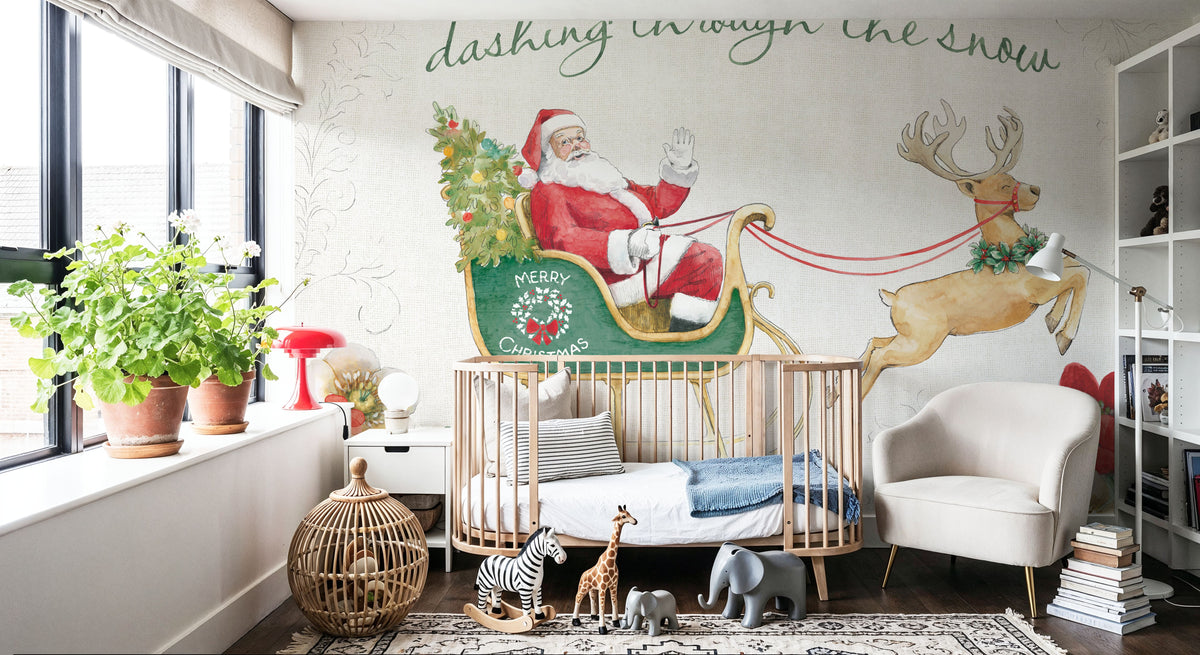 Holiday Traditions I Mural Wallpaper - room preview 06