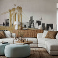Skyline Crossing Mural Wallpaper - room preview 06