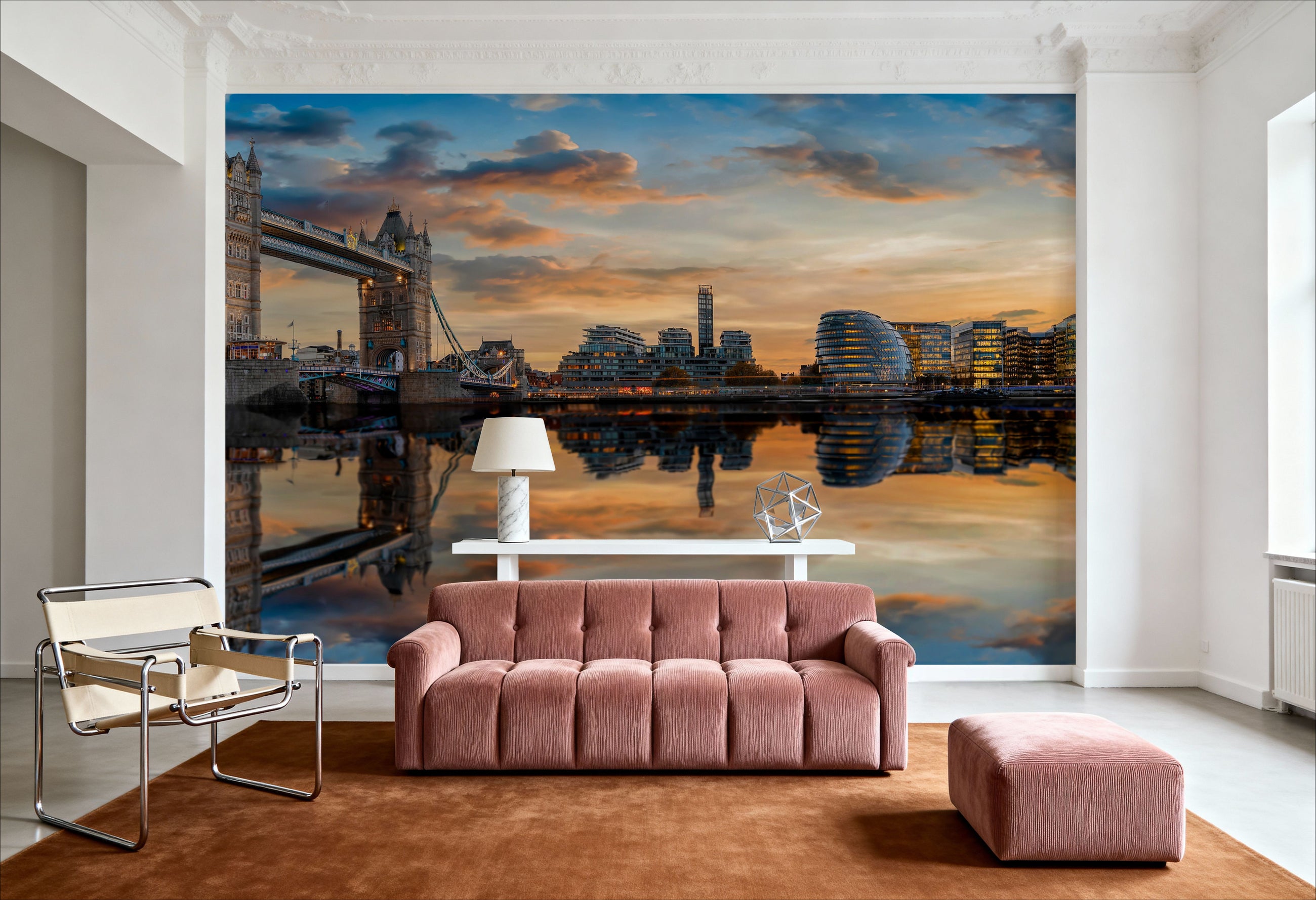 London Reflection Mural Wallpaper